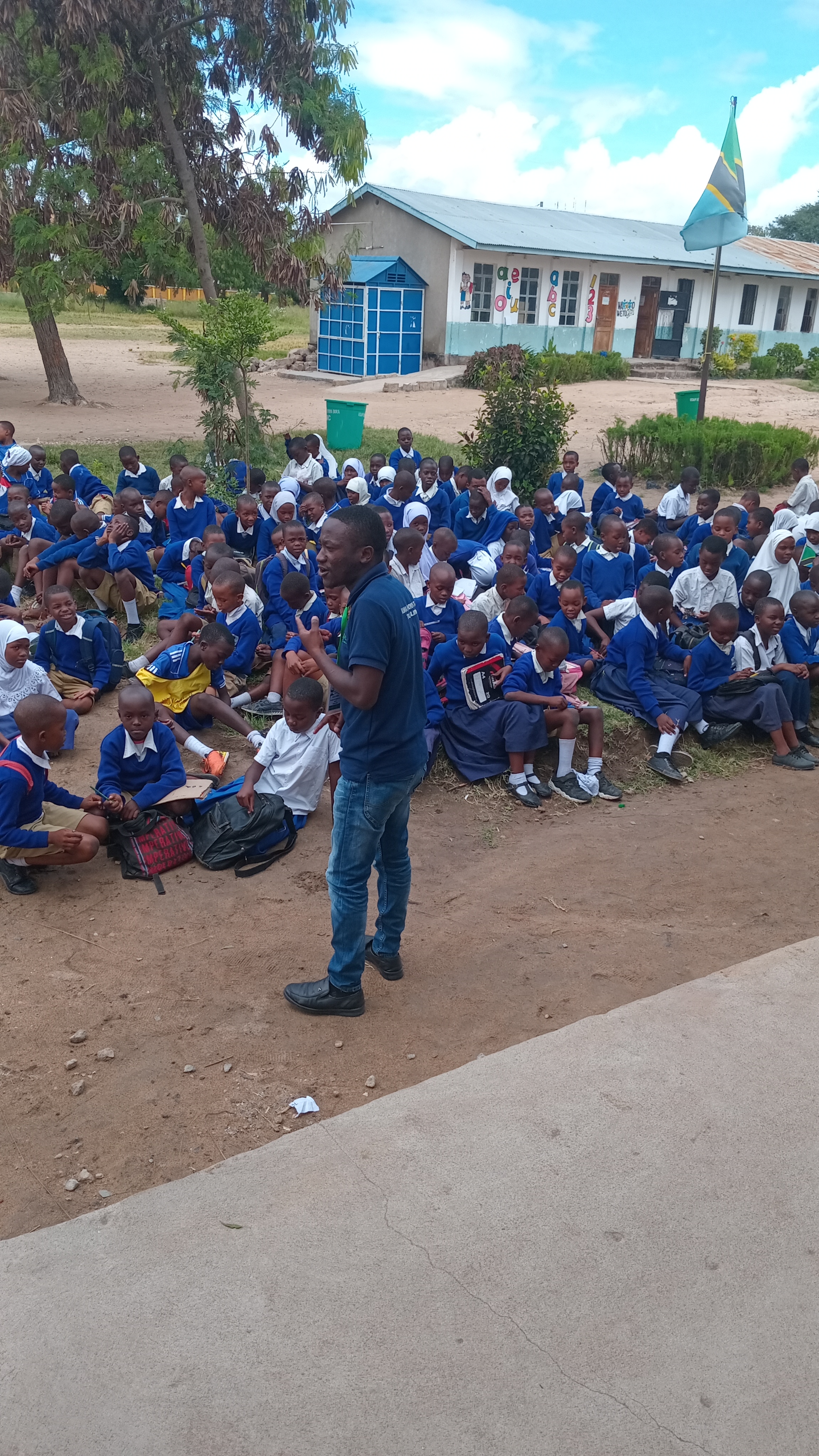 We had great time with Mlezi Primary pupils ,We taught them about negative impact of alcohol and Drugs abuse.