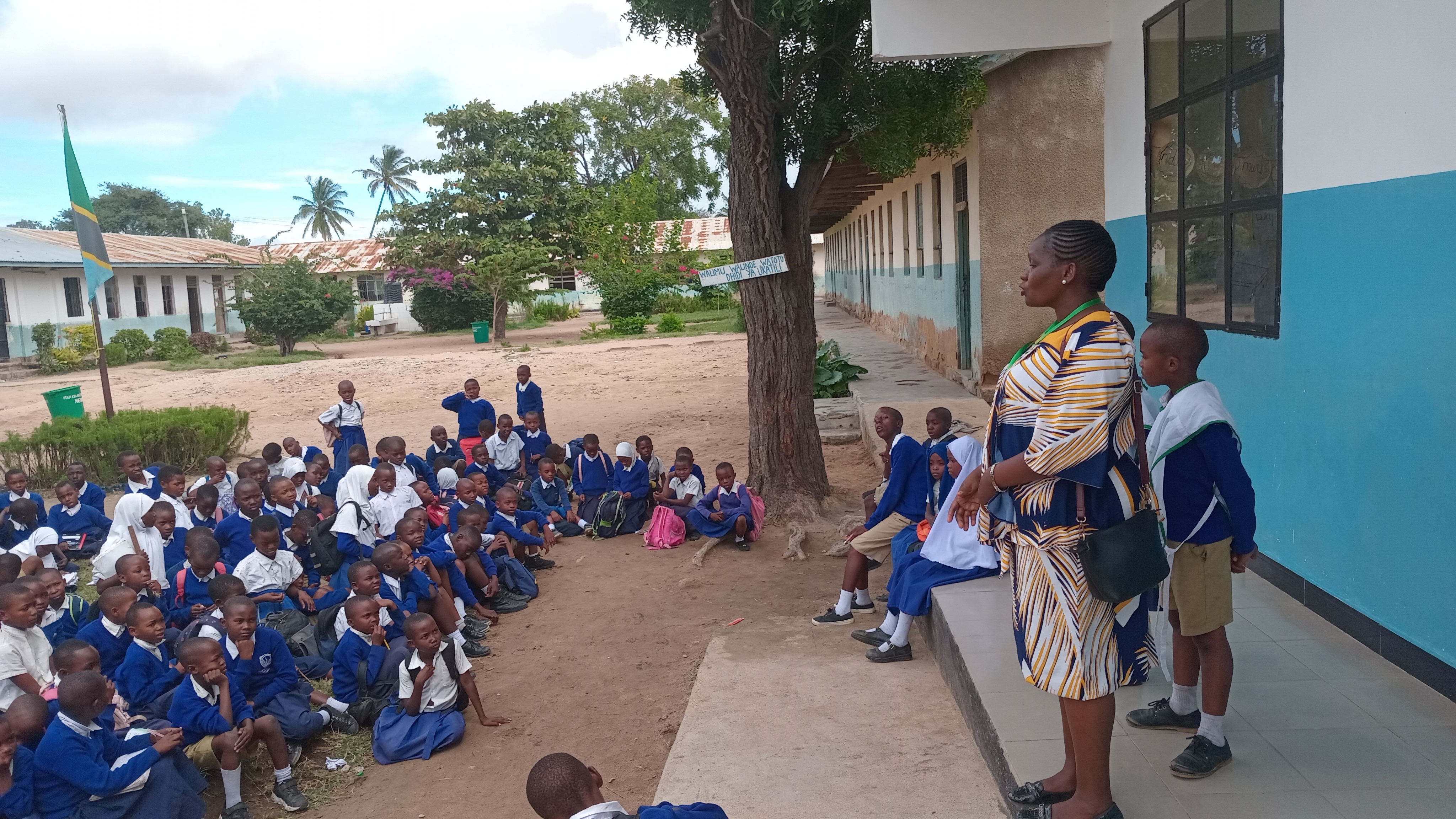 We had great time with Mlezi Primary pupils ,We taught them about negative impact of alcohol and Drugs abuse.
